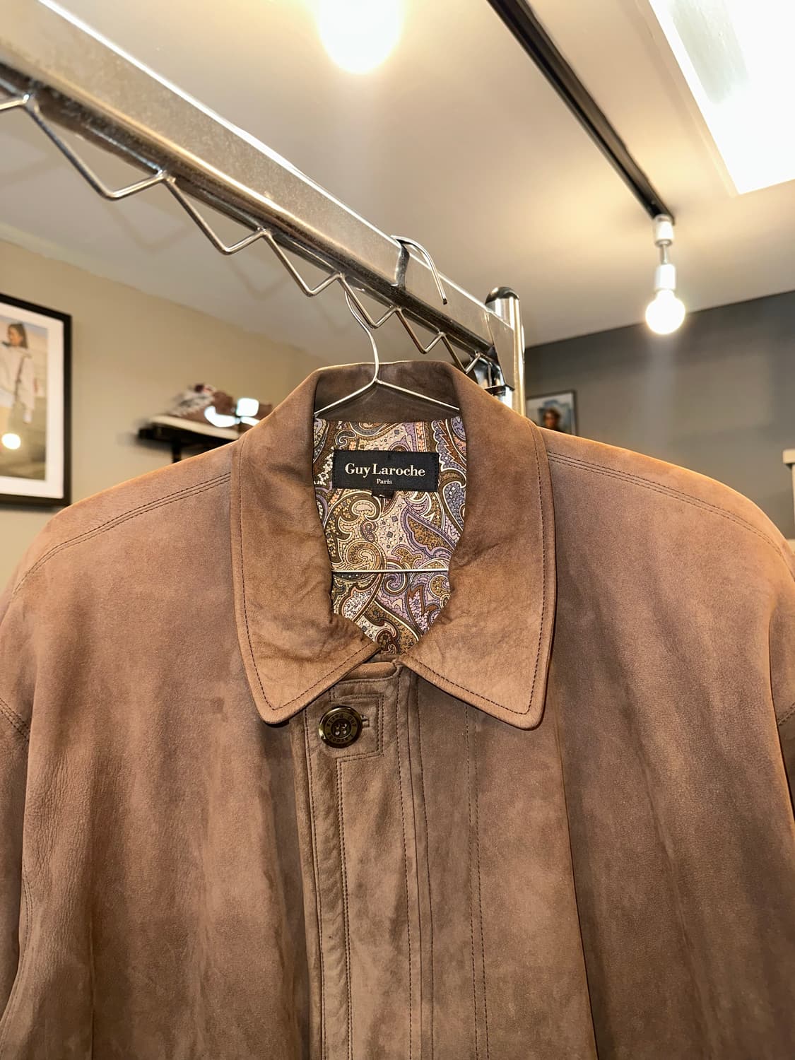90’s Japanese Shell leather 3-button JK 상품이미지4