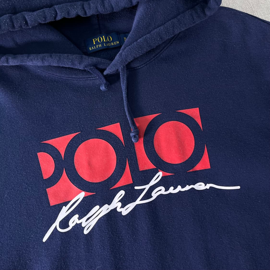 105 폴로랄프로렌 신형라벨 빅로고 네이비 후드티  상품이미지2