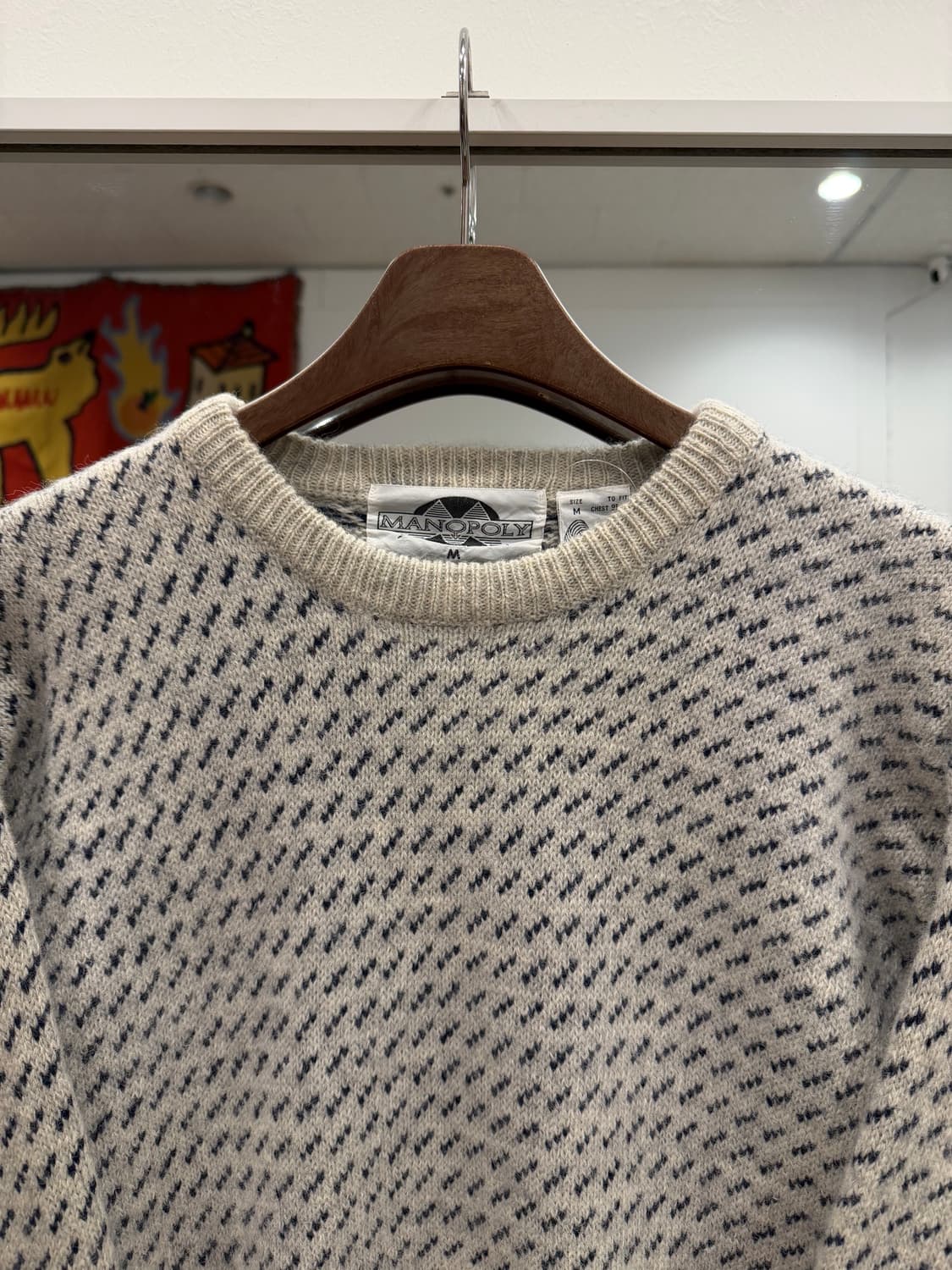 Manopoly 빈티지 패턴 울 니트 상품이미지2
