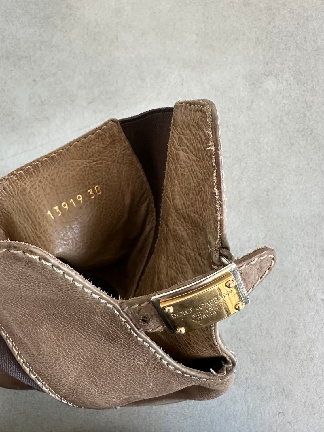 돌체앤가바나 2000s 메탈 스트랩 레더 힐 부츠 상품이미지9