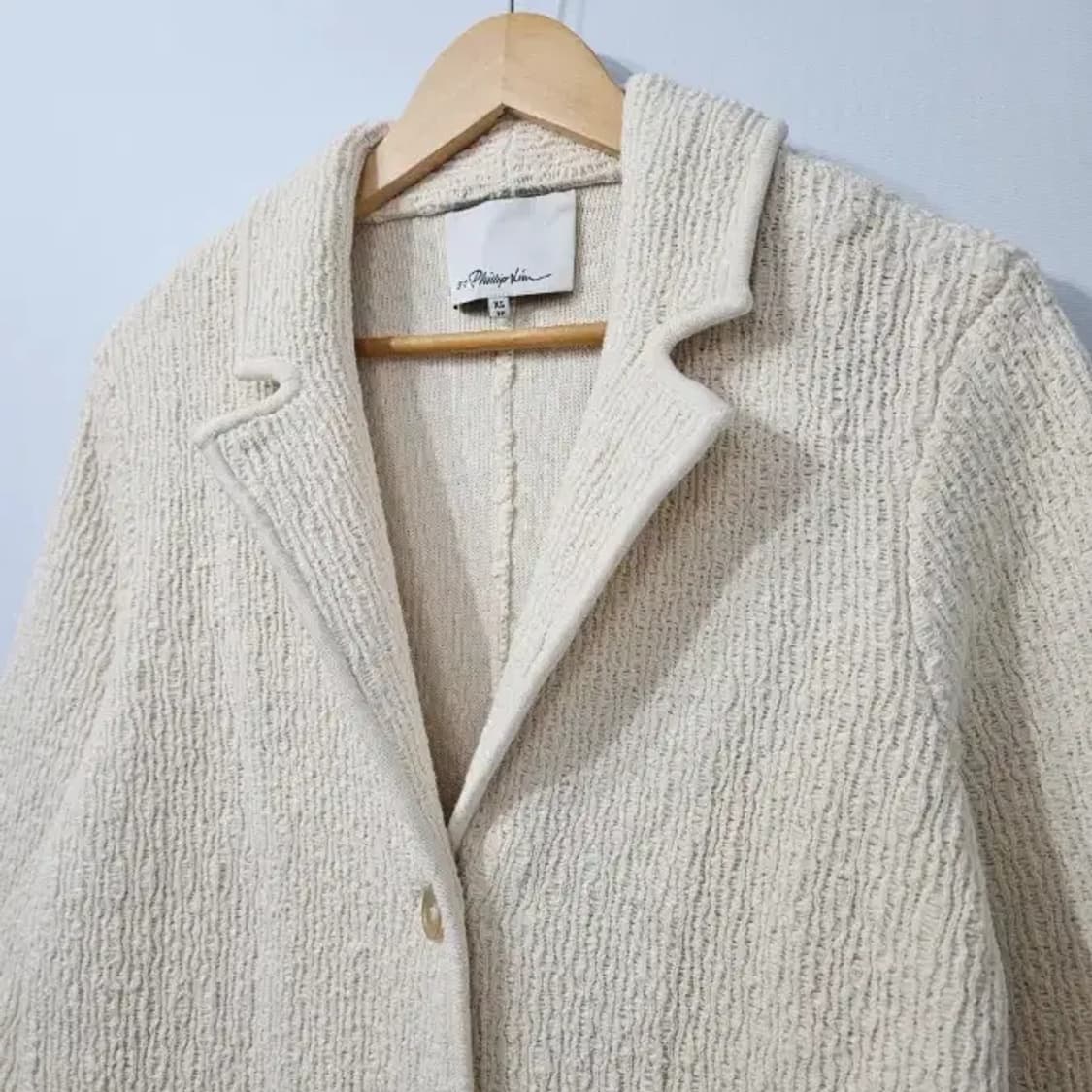 (새상품급) 3.1 필립림 실크 아이보리 롱코트 ~55 상품이미지7