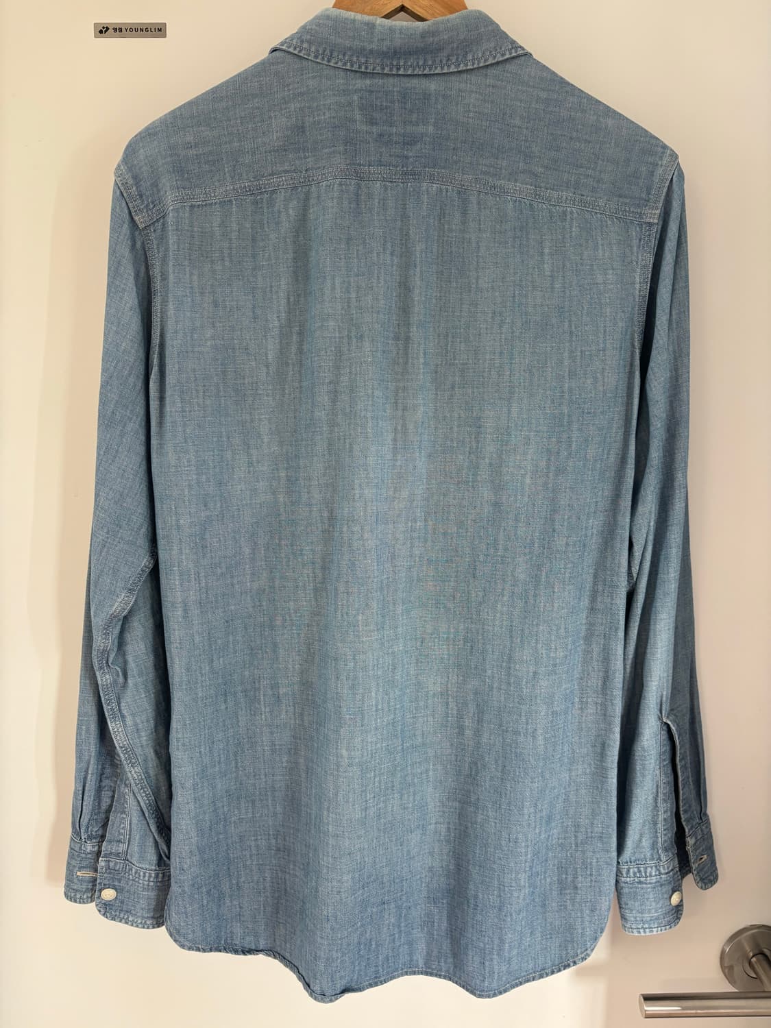 [S] RRL 샴브레이 워크셔츠 인디고 상품이미지2