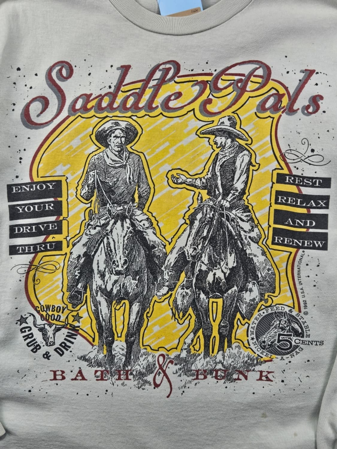 1992 USA 아메리카 브랜드 싱글스티치 롱슬리브 (L추정)/11629 상품이미지5