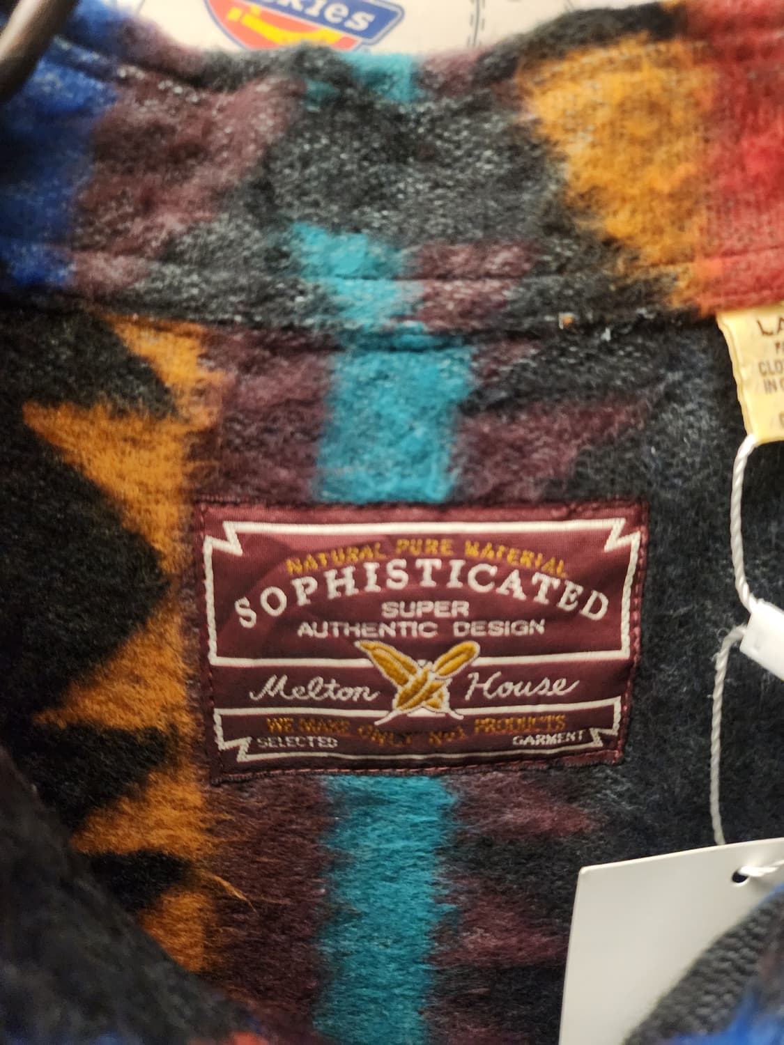 80s Melton House 나바호 울 셔츠 상품이미지4