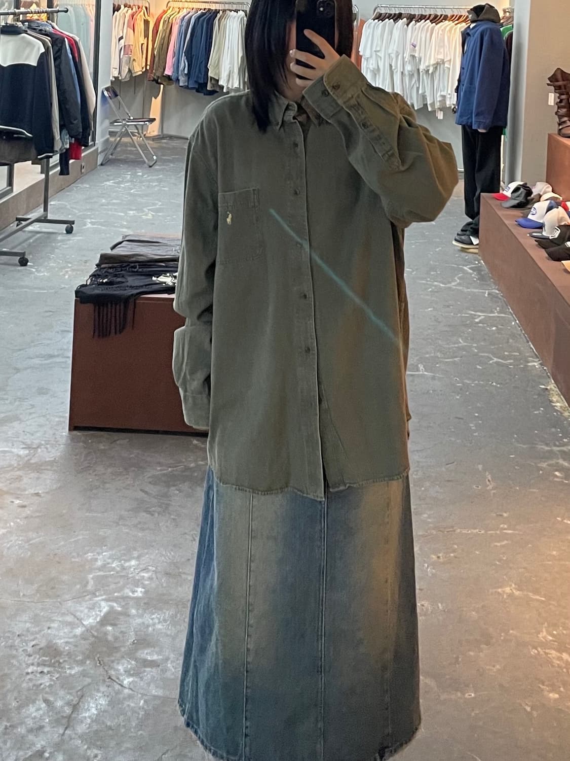 폴로 랄프로렌 카키 솔리드 셔츠 H1106 상품이미지1