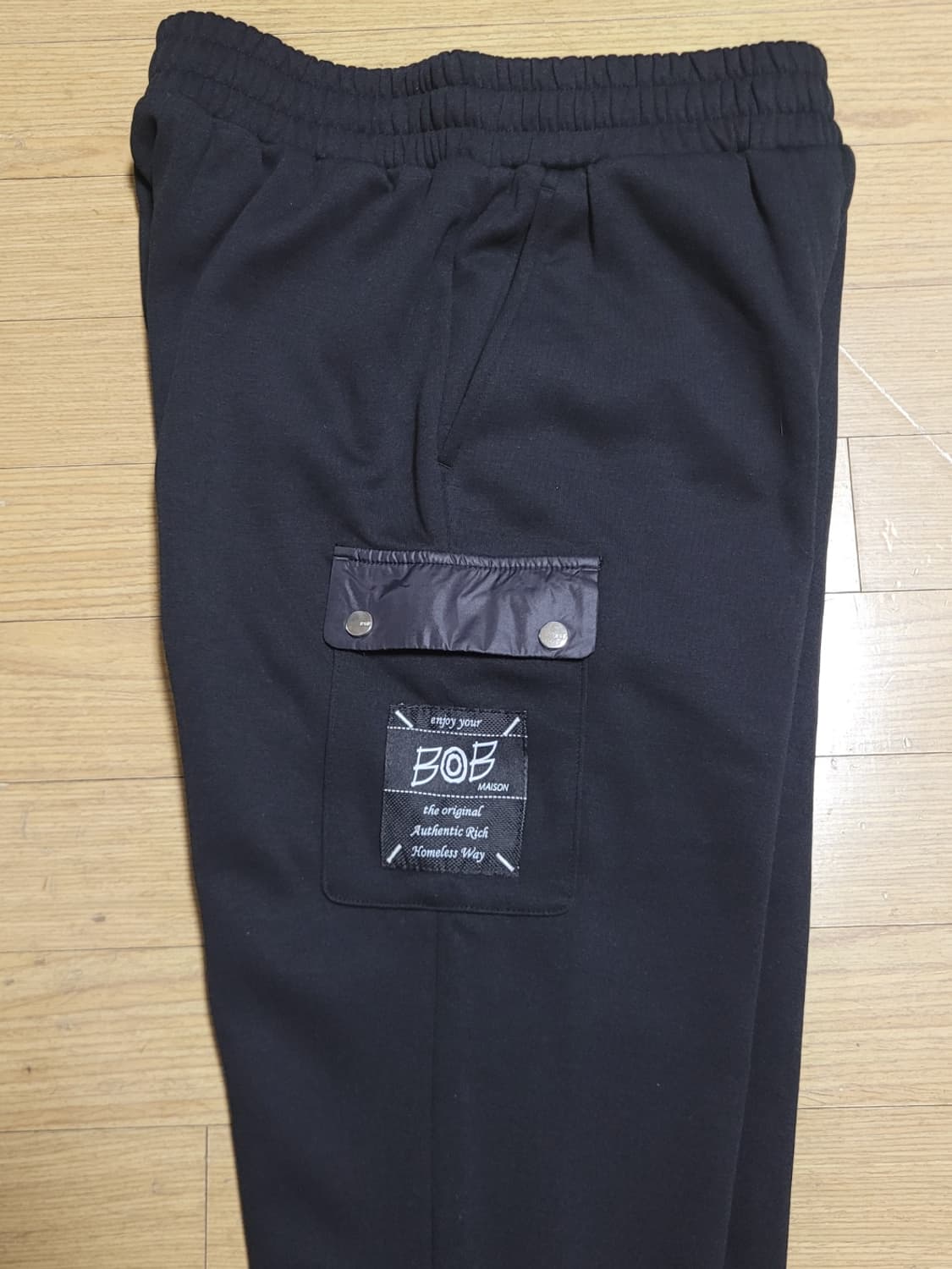 BOB 남성 블랙 트레이닝 바지 상품이미지5