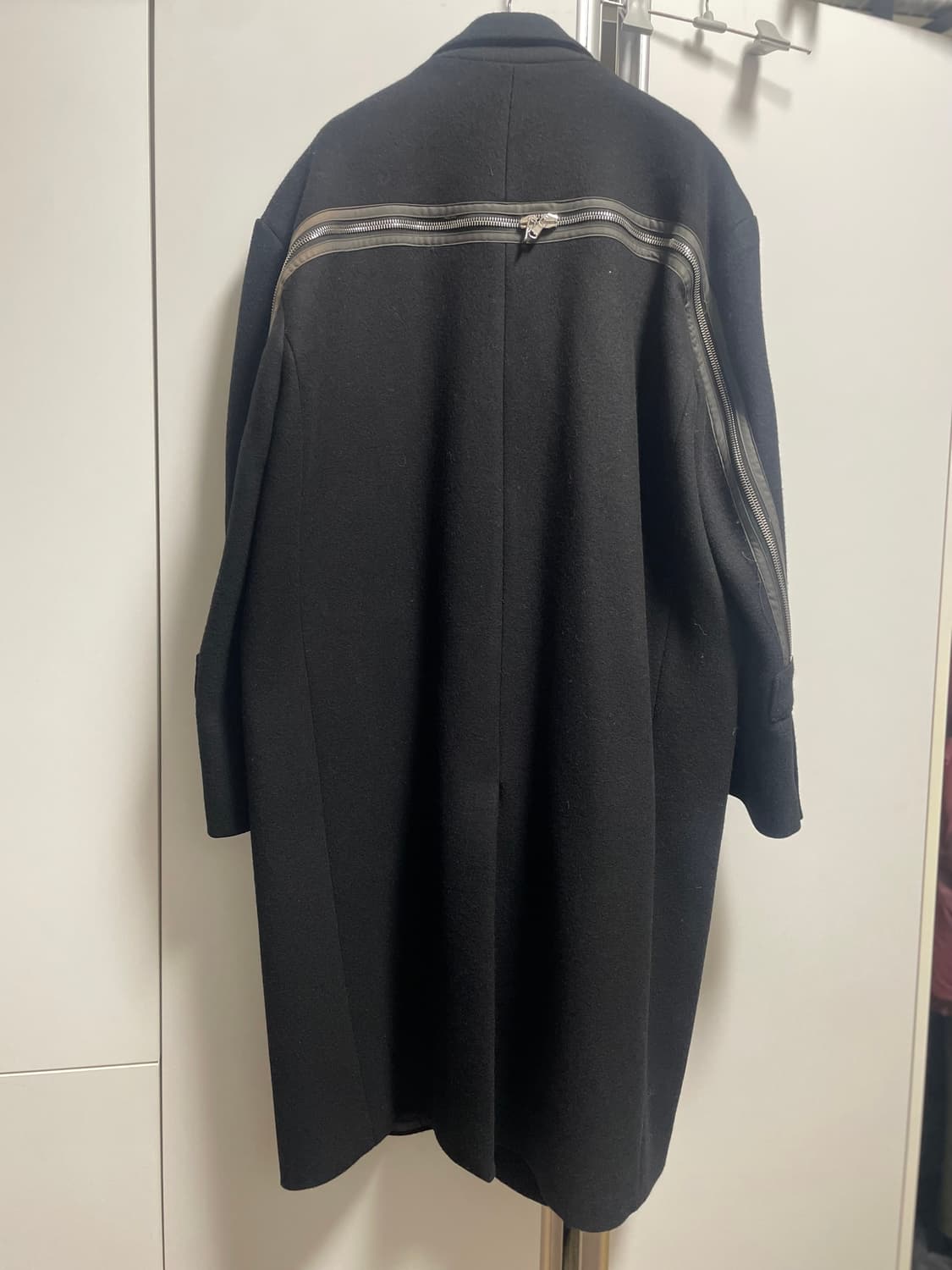 그레일즈 백 지퍼 더블 블레스티드 코트 (2) / 현 프로토콜 인덱스 상품이미지4