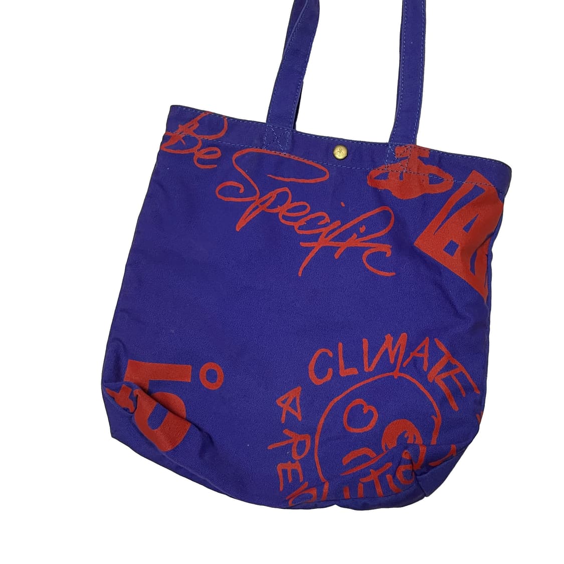 비비안웨스트우드 그래픽 퍼플 에코백 상품이미지3