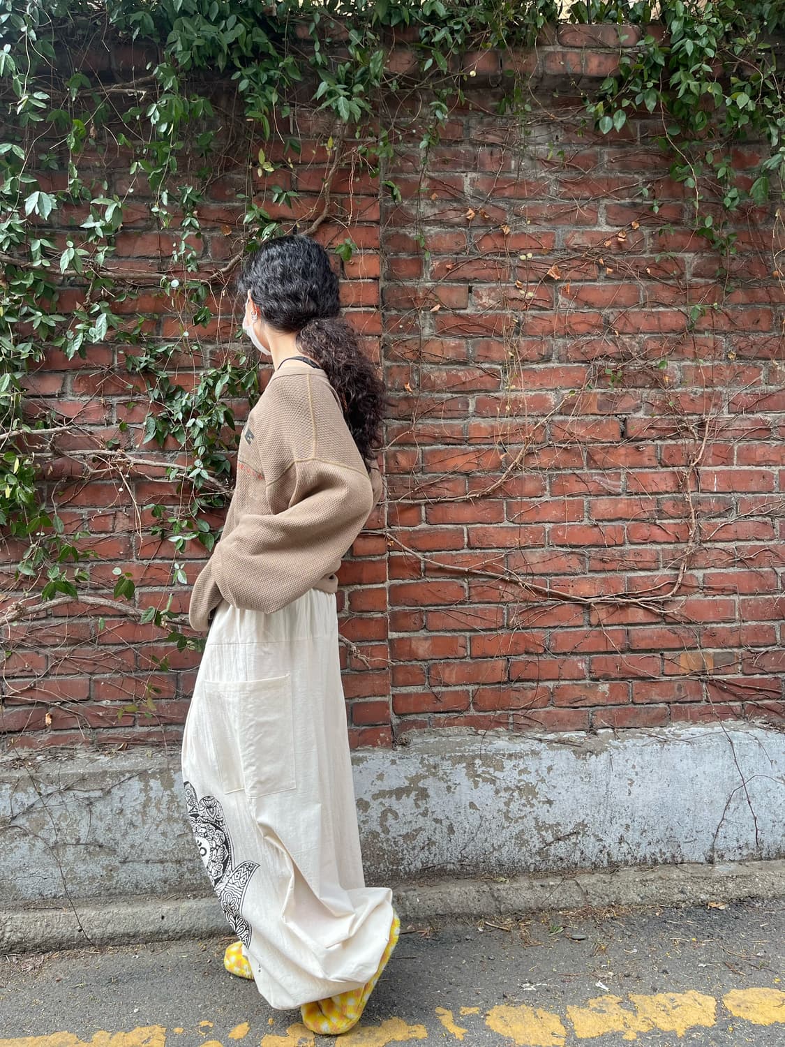 히피 에스닉 문양 와이드 벌룬 팬츠 상품이미지5