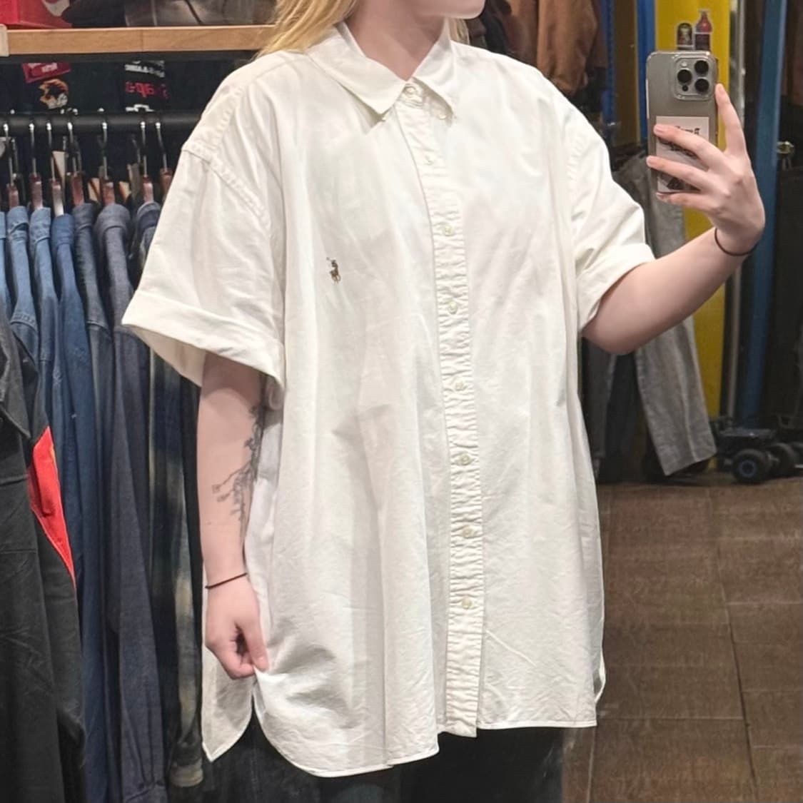 [HI] 폴로 랄프로렌 반팔셔츠 화이트 상품이미지3