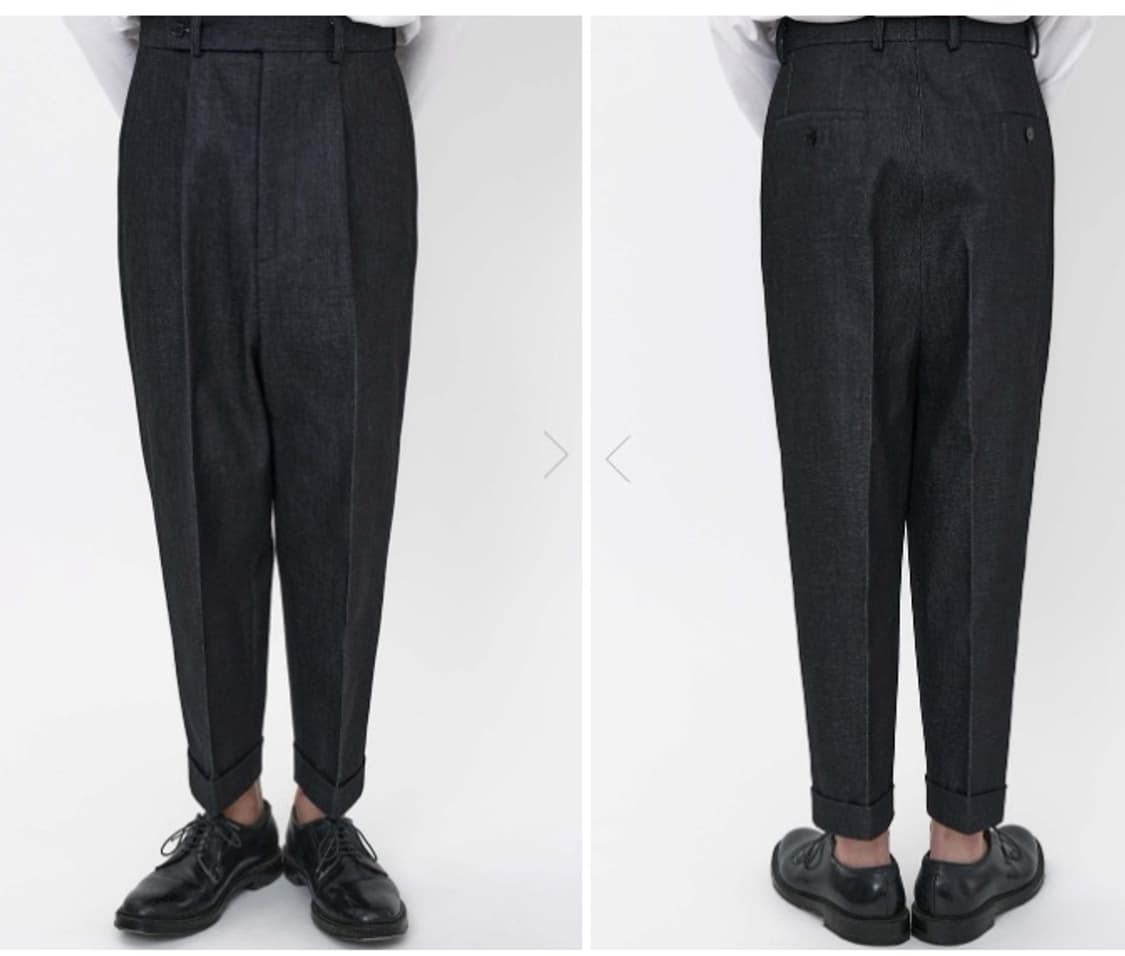 [M] 이얼즈어고 하이웨이스트 테이퍼드 데님 상품이미지2