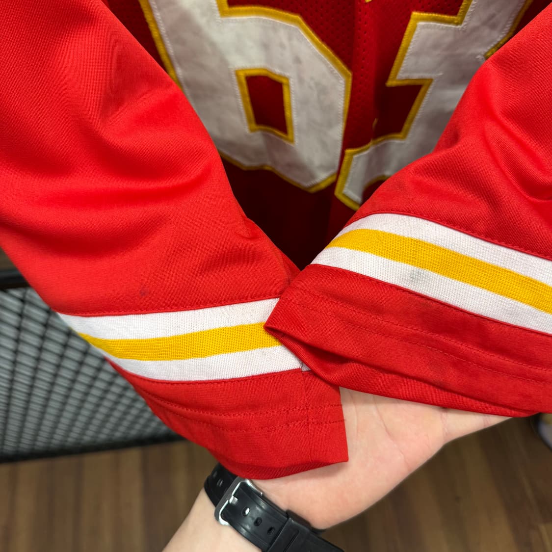 00s 리복 NFL 이큅먼트 온필드 레플리카 반팔 저지 레드 상품이미지9