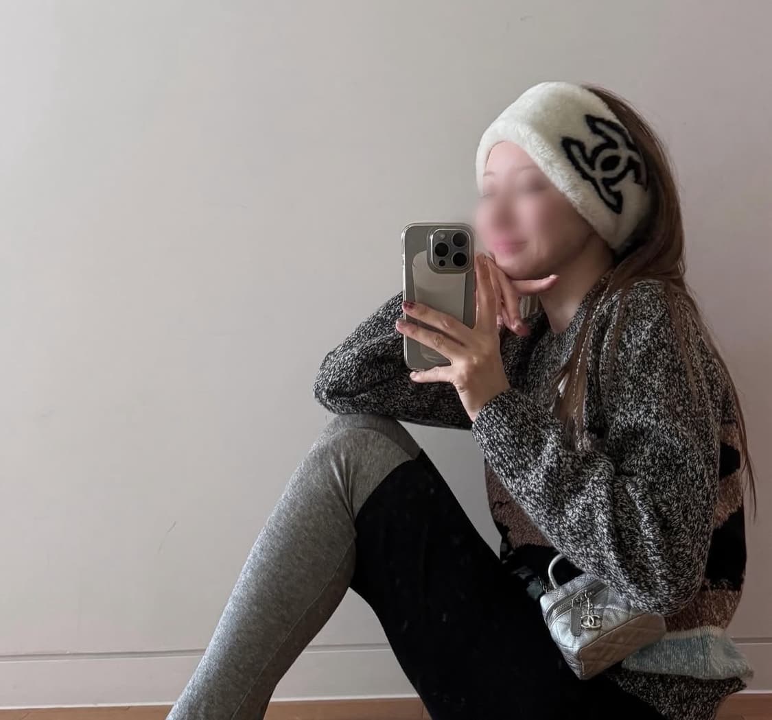 샤넬 이어머프 헤어밴드 귀마개 비니 양털 상품이미지3