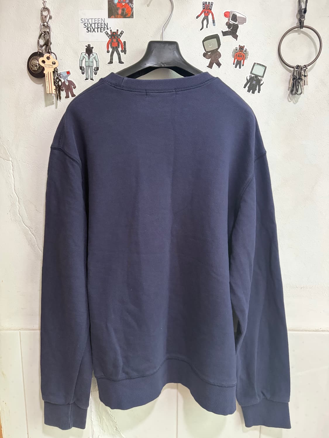 폴로 랄프로렌 로고 맨투맨 네이비 M 상품이미지2