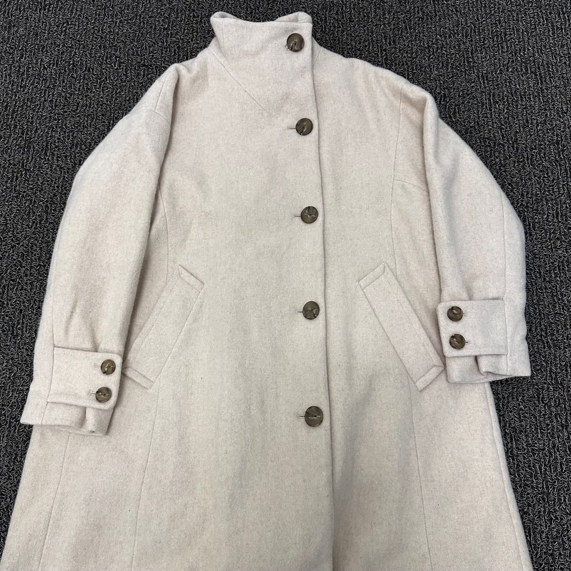 써스데이아일랜드 여성 울 롱코트 S 상품이미지2