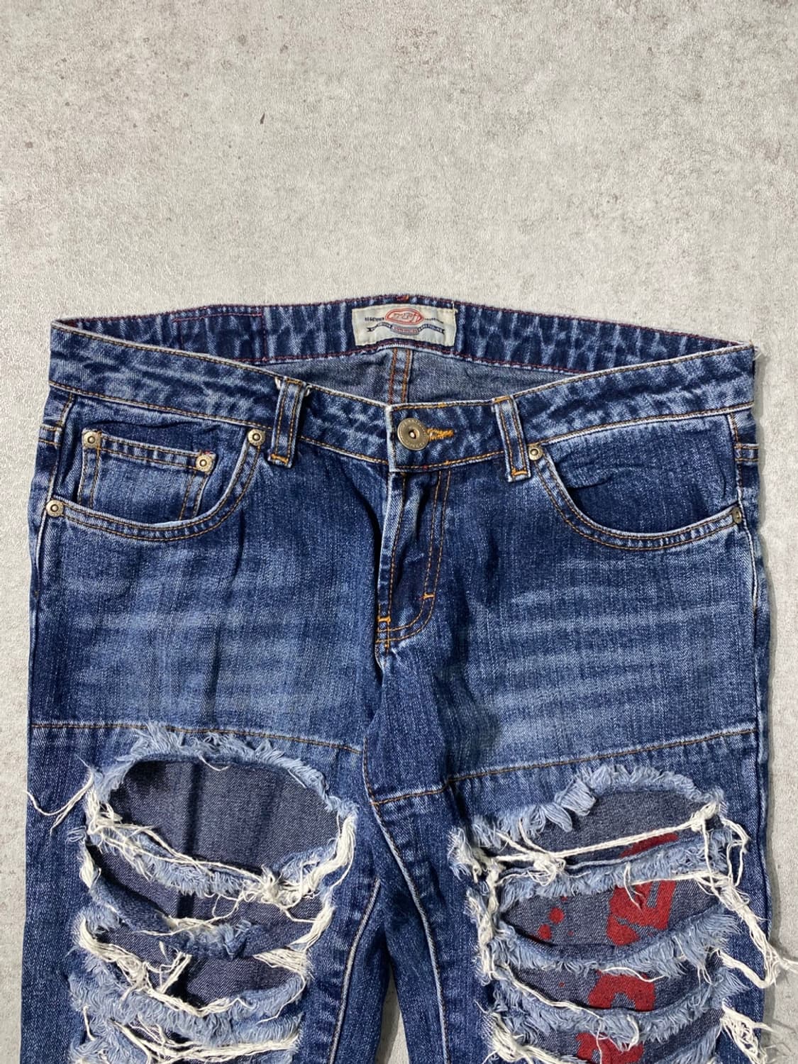 [30] RRJ Outfitters 디스트레스드 부츠컷 데님팬츠 상품이미지3