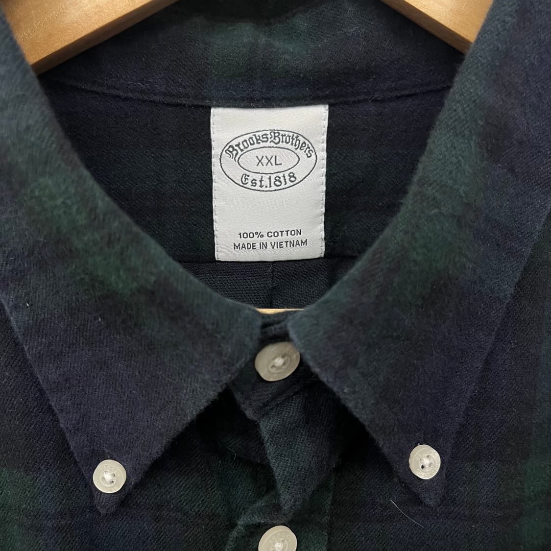 브룩스브라더스 체크 셔츠 남XXL 상품이미지5