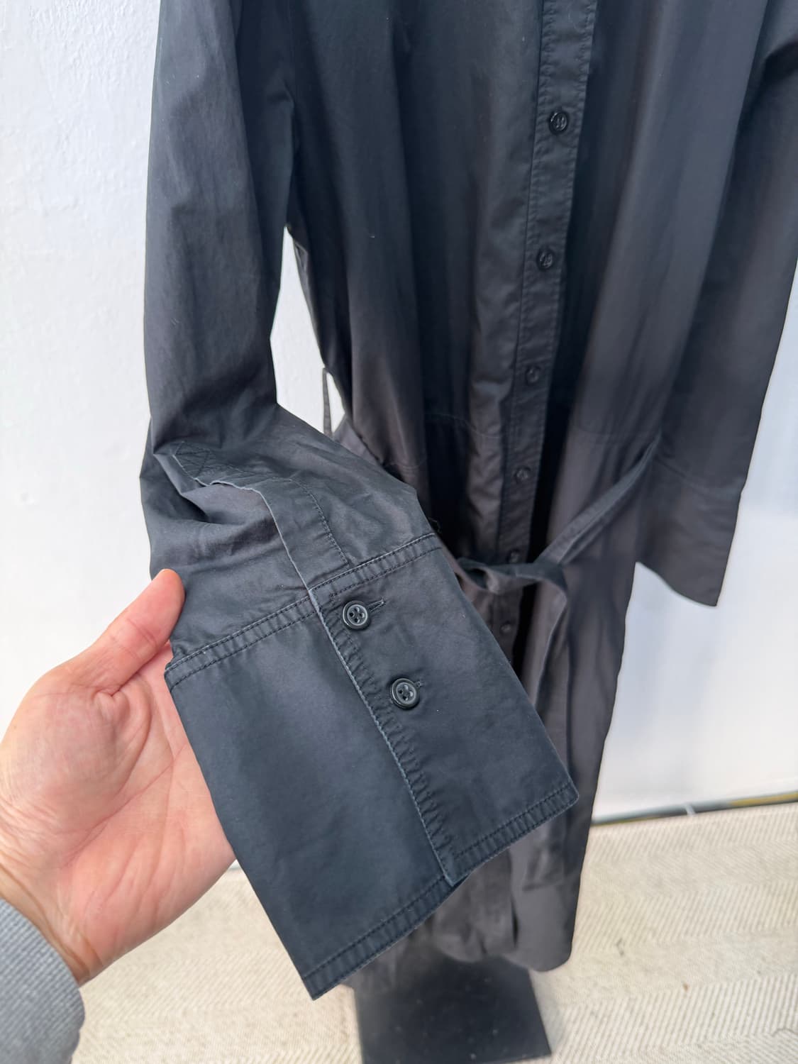 정품) COS 코스 블랙 셔츠 원피스 38 상품이미지4