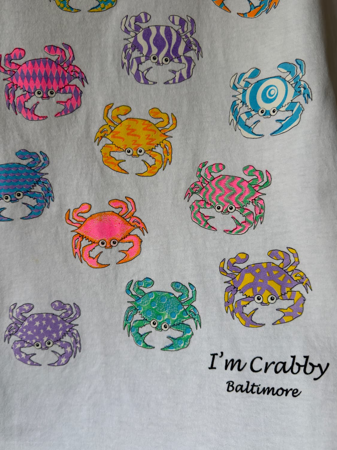 90s I'm crabby! 빈티지 티셔츠 상품이미지4