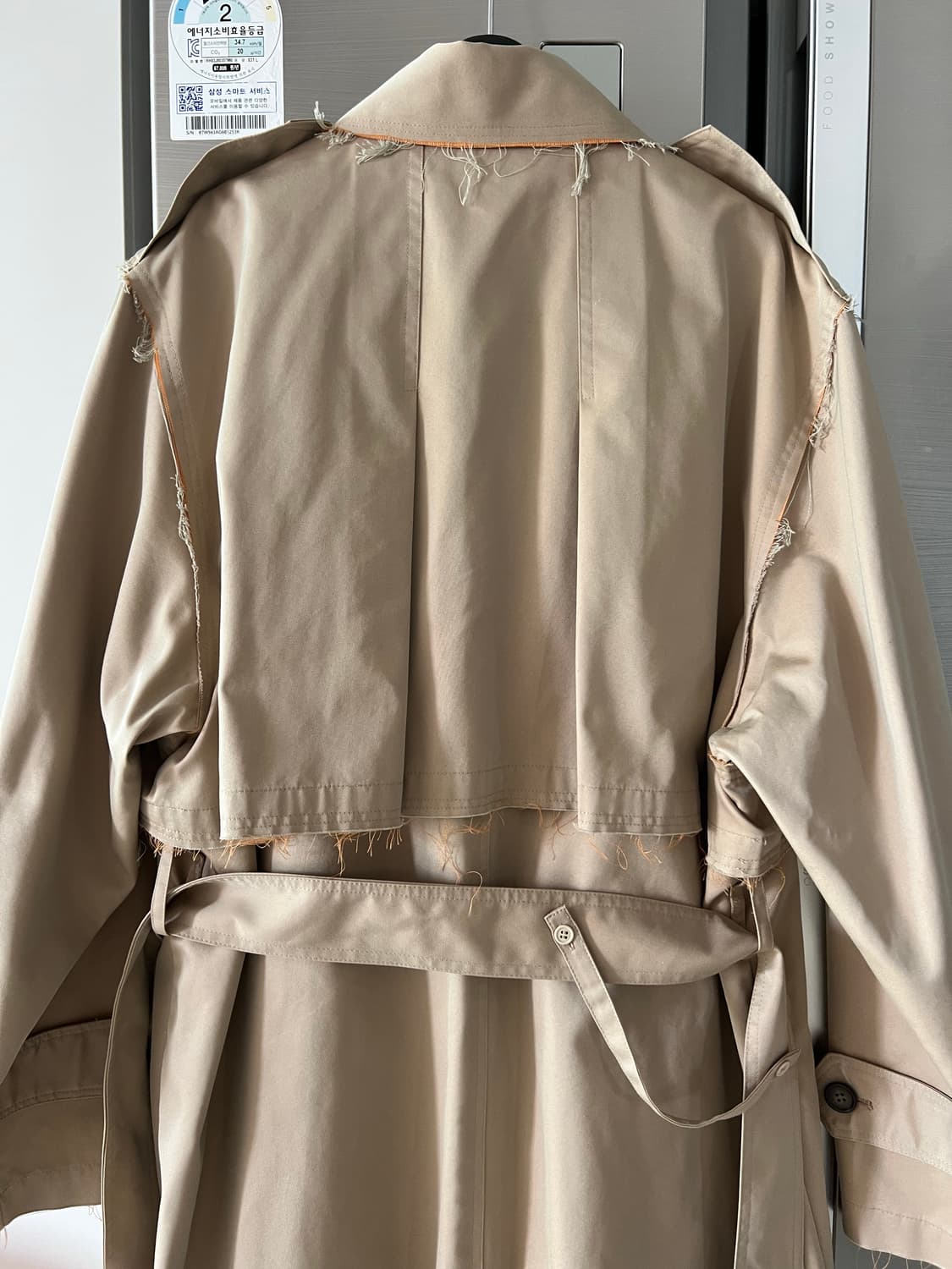 PERVERZE 베이지 트렌치 코트 새상품 상품이미지3