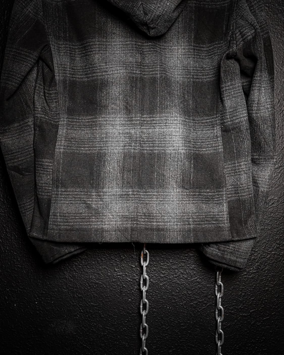 EVOLUTION – Gray Check Hooded Jacket 상품이미지6