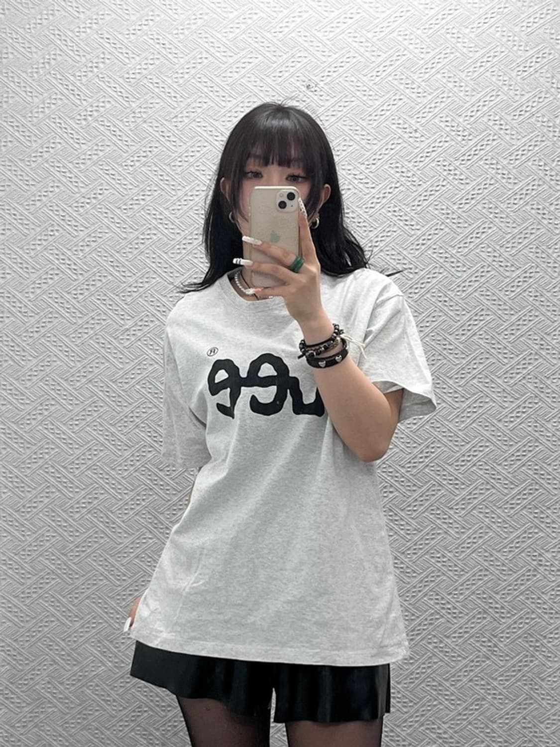 LEE 리 캐주얼 빈티지 멜란지 빅로고 반팔티 M C10905 상품이미지2
