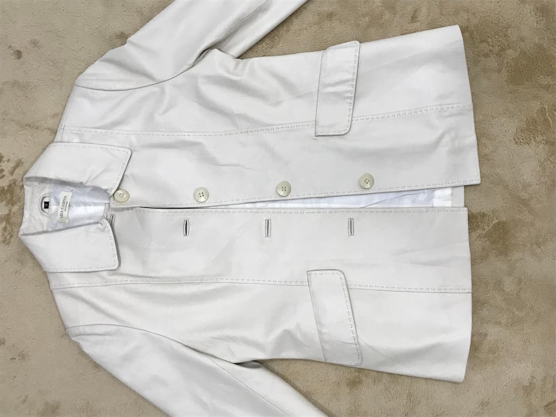 빈티지 베이지 레더자켓  상품이미지4