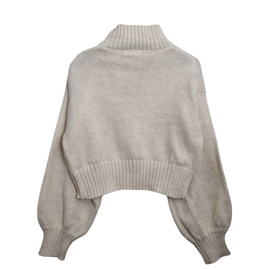 AMBRE NEIGE 크림 터틀넥 크롭 니트  상품이미지2