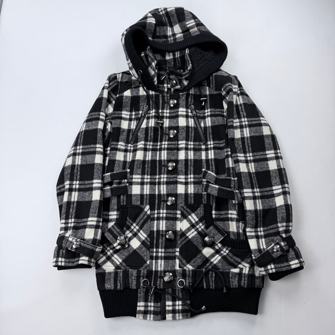 일본빈티지 y2k 갸루st 후드코트 상품이미지2