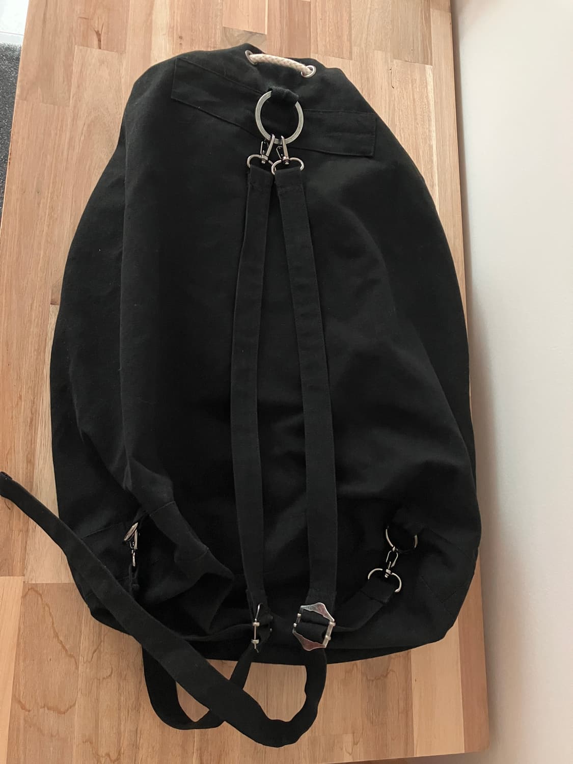 투빌더스하우스 duffle utility mail bag, black 상품이미지2