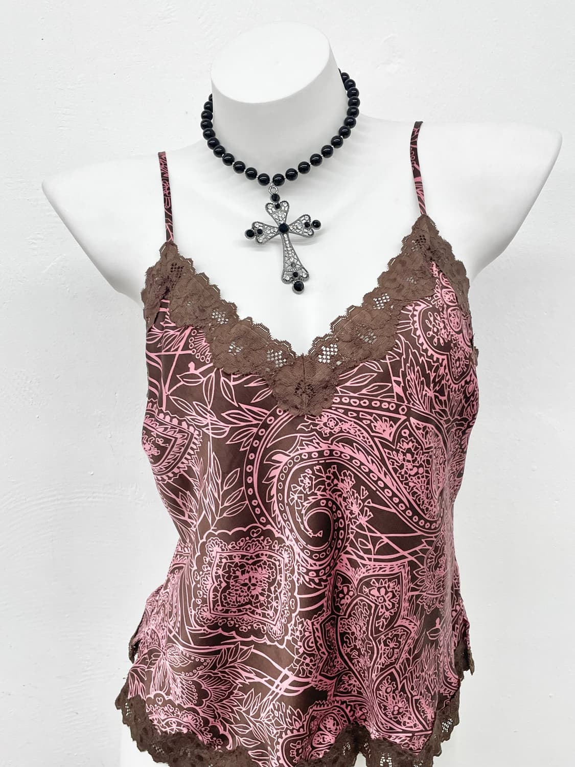 오리엔탈 새틴 레이스 슬립 상품이미지2