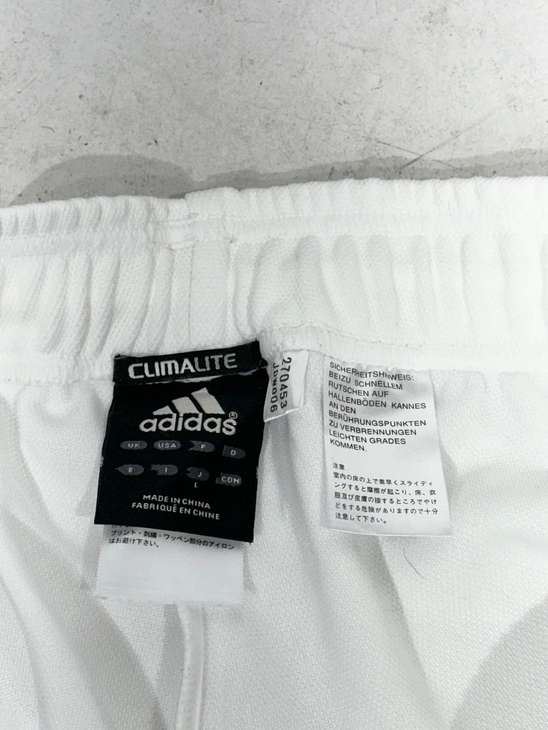 아디다스 화이트 대대장 블랙 라인 와이드 트레이닝 팬츠 추리닝 바지 L 상품이미지7