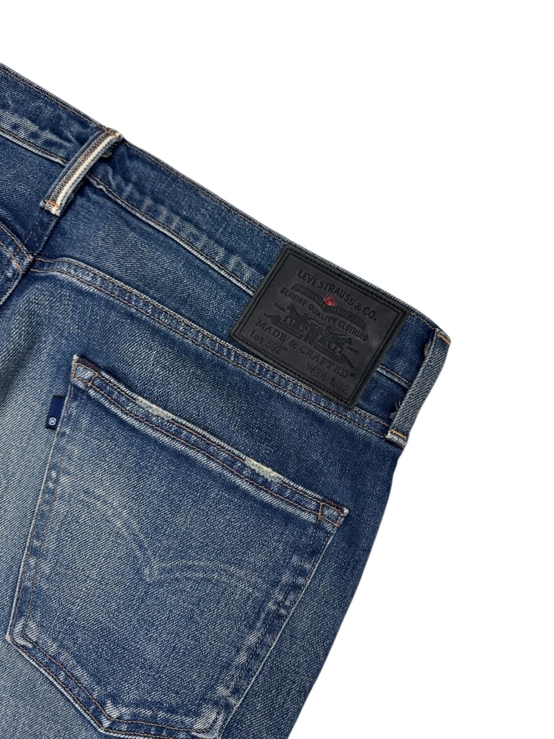 리바이스 502 LMC 셀비지 블루탭 데님팬츠 (34) 상품이미지10