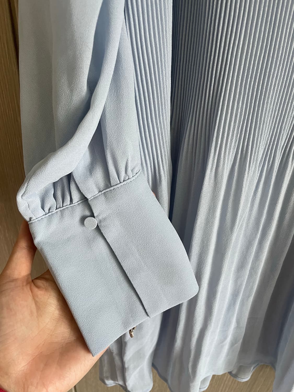 H&M 소라색 모리걸 페어리 셔링 원피스 상품이미지3