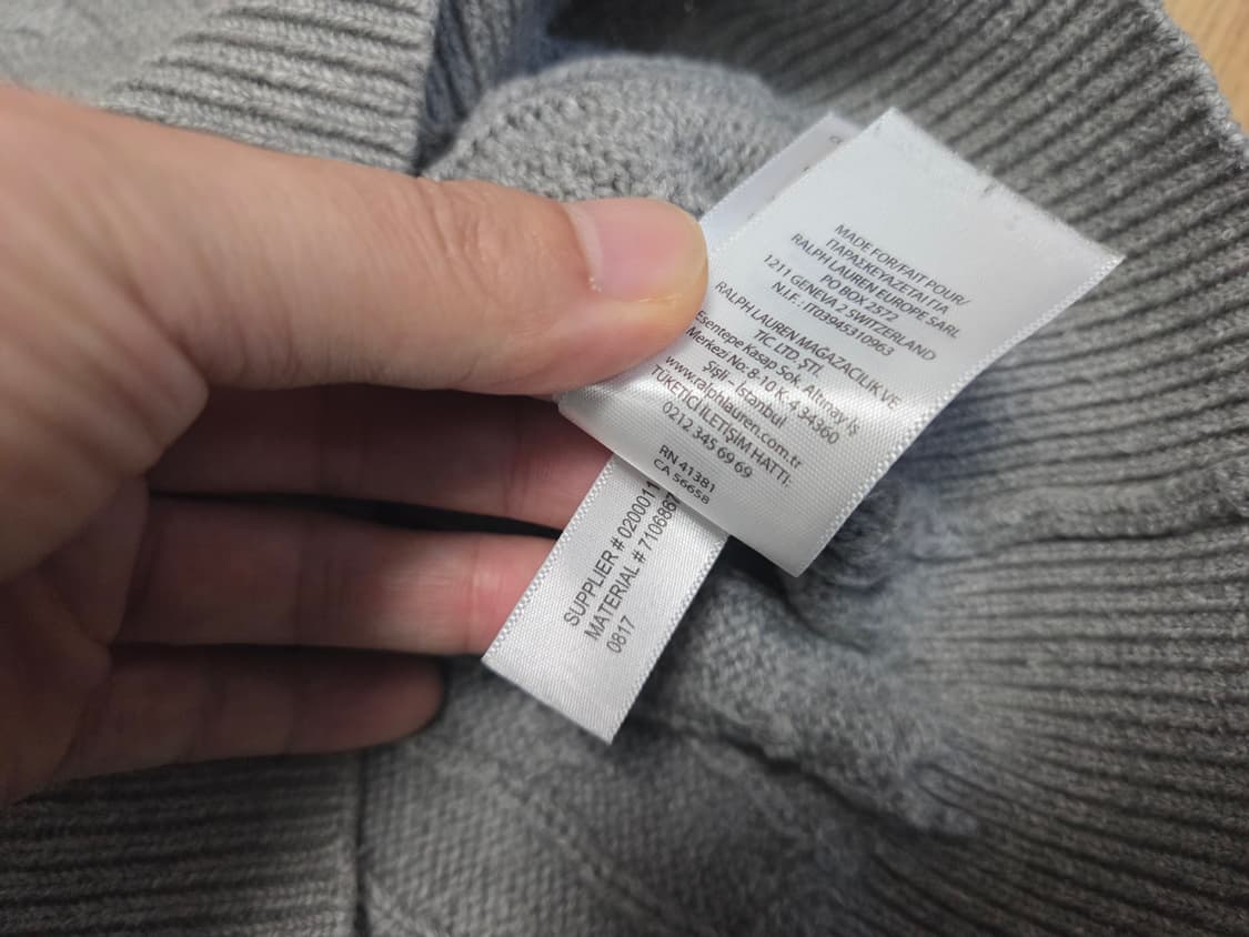 폴로 랄프로렌  코튼 케이블  하프 집업 스웨터 상품이미지8