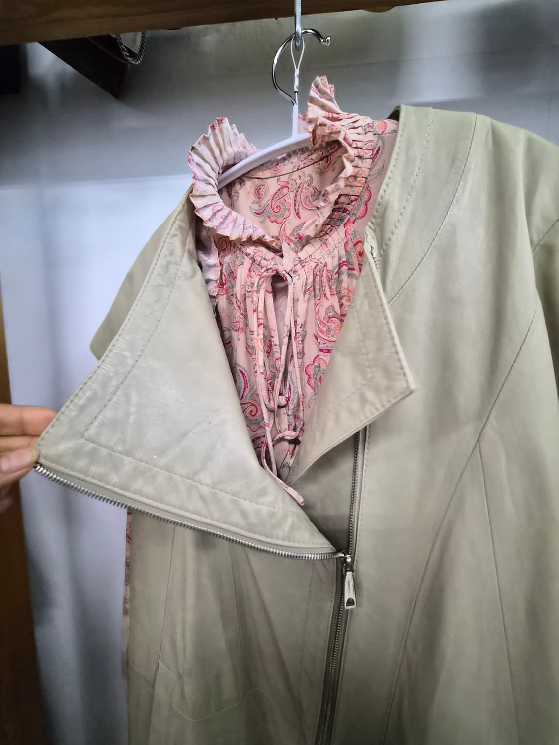 미샤 양가죽 집업 베스트 상품이미지4