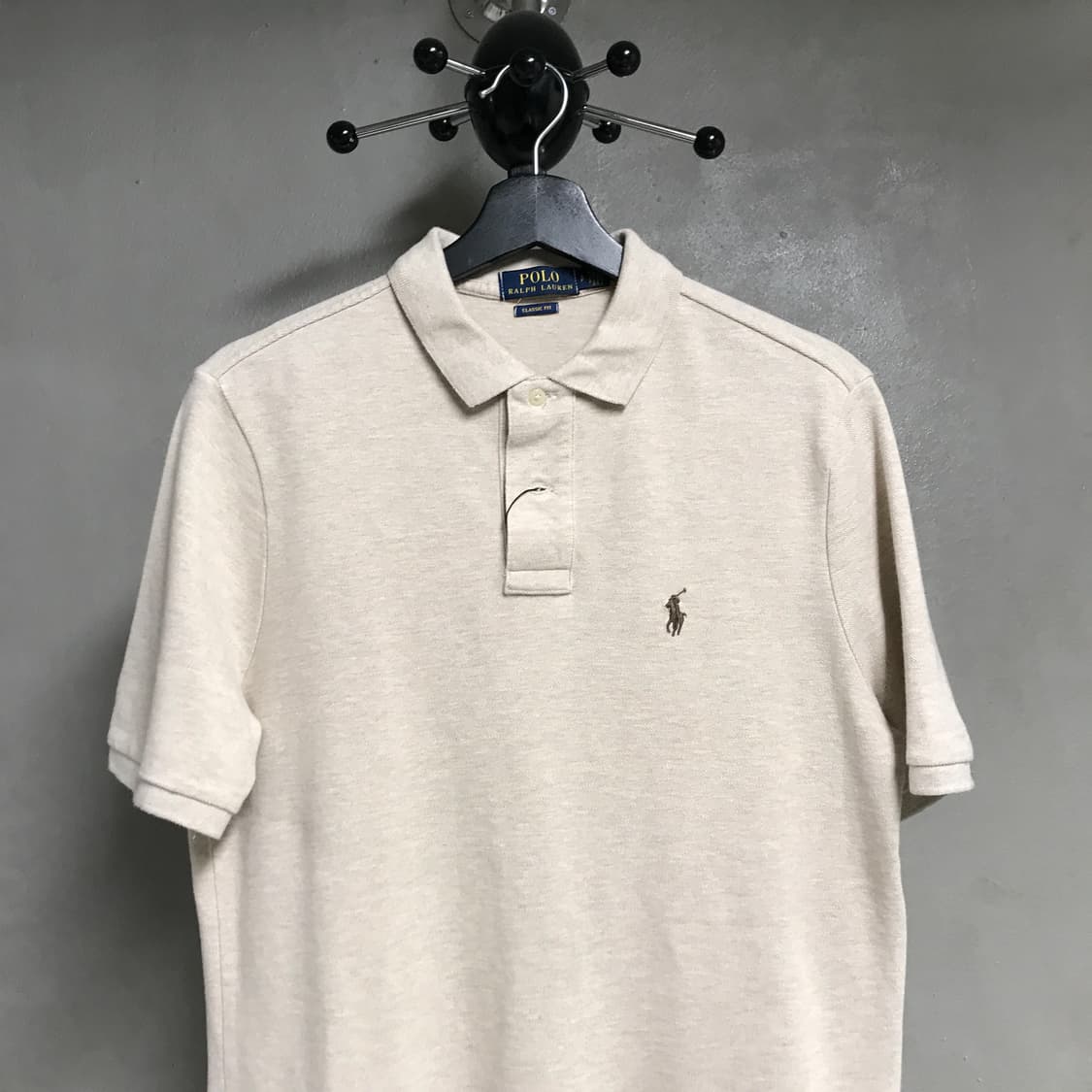 폴로 랄프로렌 QR PK 반팔 카라티 베이지 S 상품이미지2