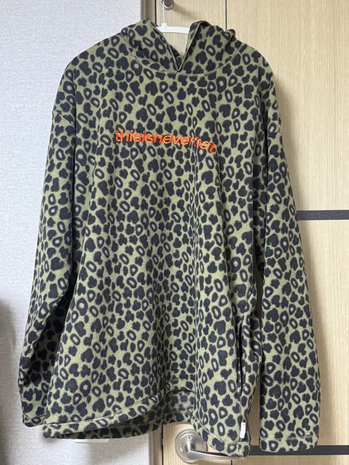 디네댓 레오파드 플리스 후드 상품이미지1