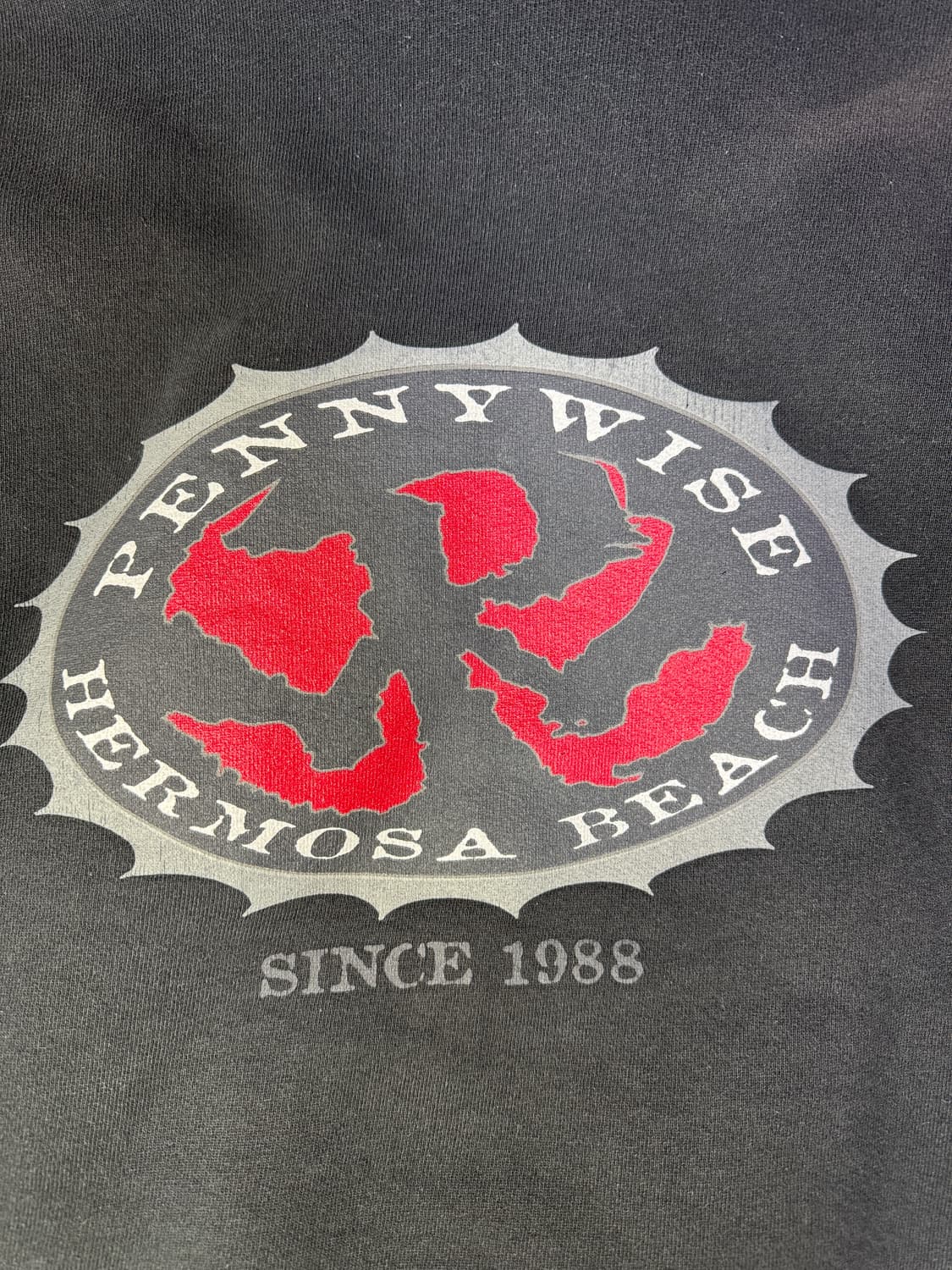 빈티지 8090s 밴드 페니와이즈 PENNYWISE 후드티 XL 상품이미지8