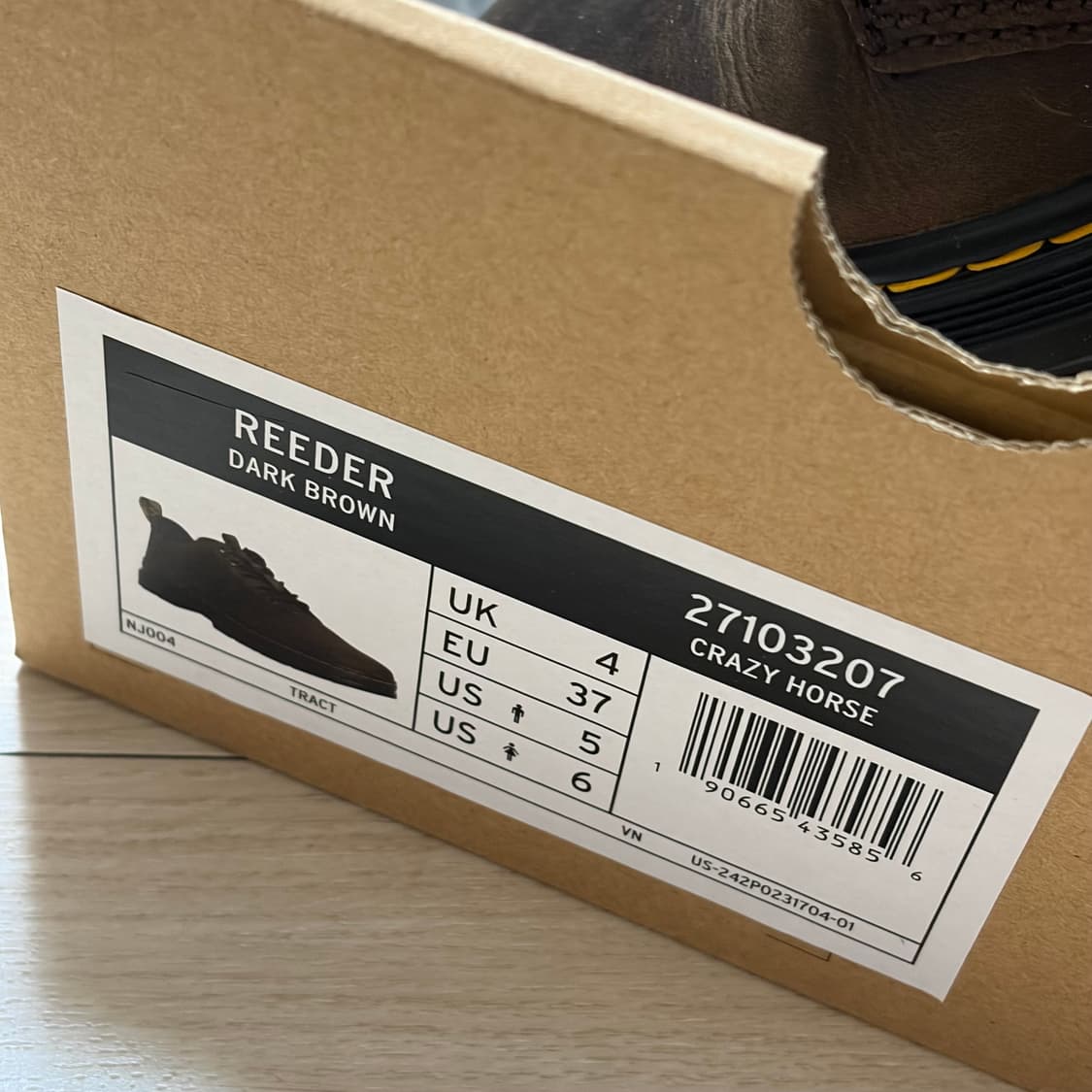 (예약중)닥터마틴 리더 와이오밍 다크 브라운 크레이지 호스 230 상품이미지7