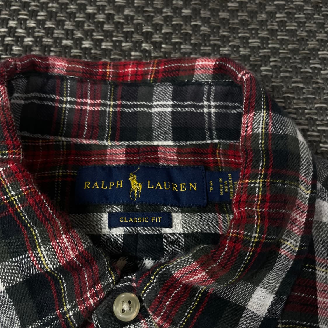 폴로랄프로렌 레드 블랙 멀티 체크 긴팔 셔츠 클래식핏 S 상품이미지4