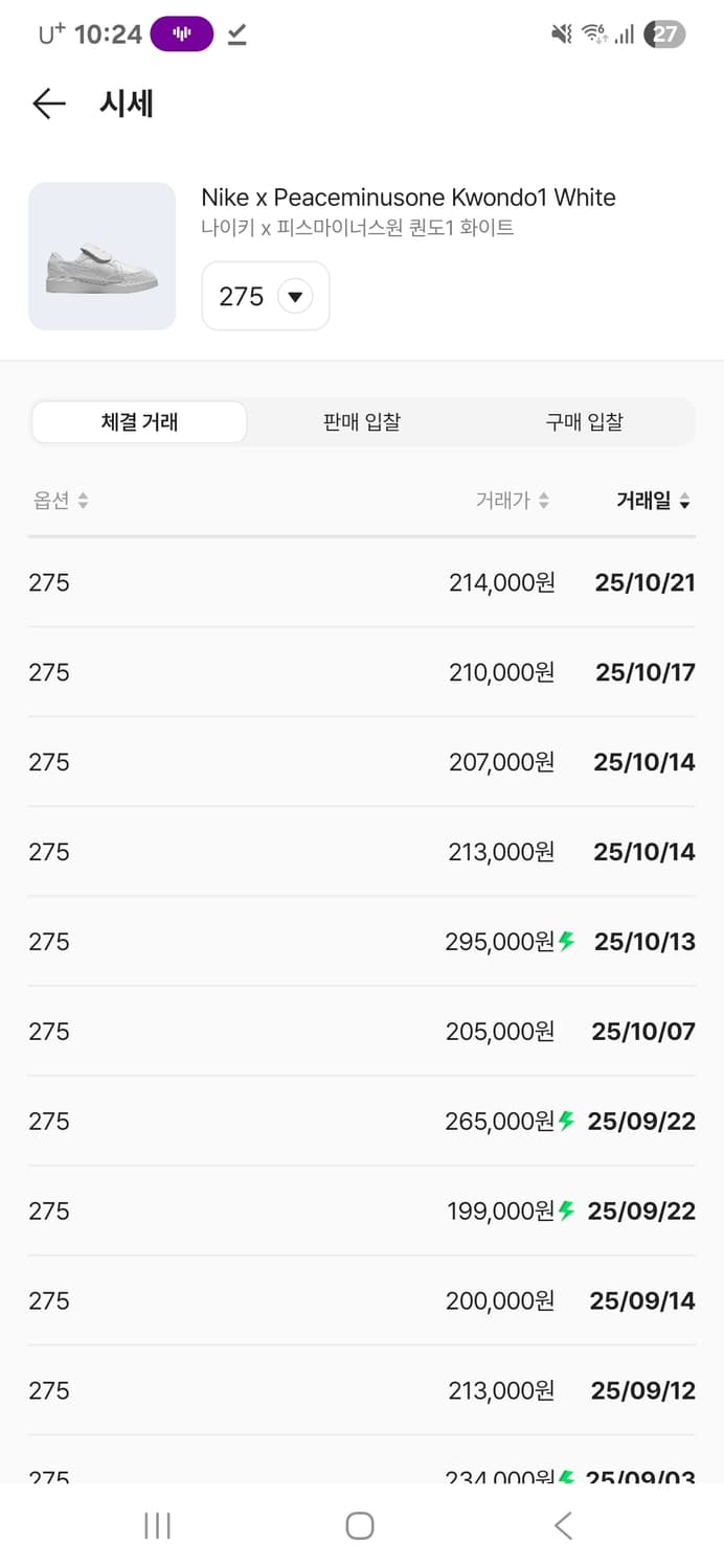 나이키 피마원 권도 1 포스 화이트 275 상품이미지5
