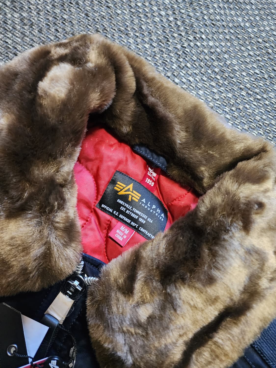 알파인더스트리 MA-1 블루종 항공점퍼 새상품 상품이미지5