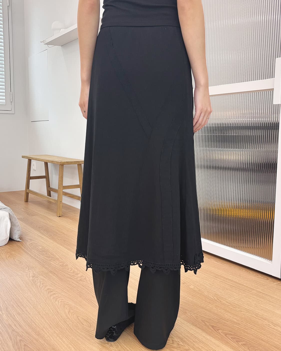 vintage appliquer mermaid long skirt 상품이미지8