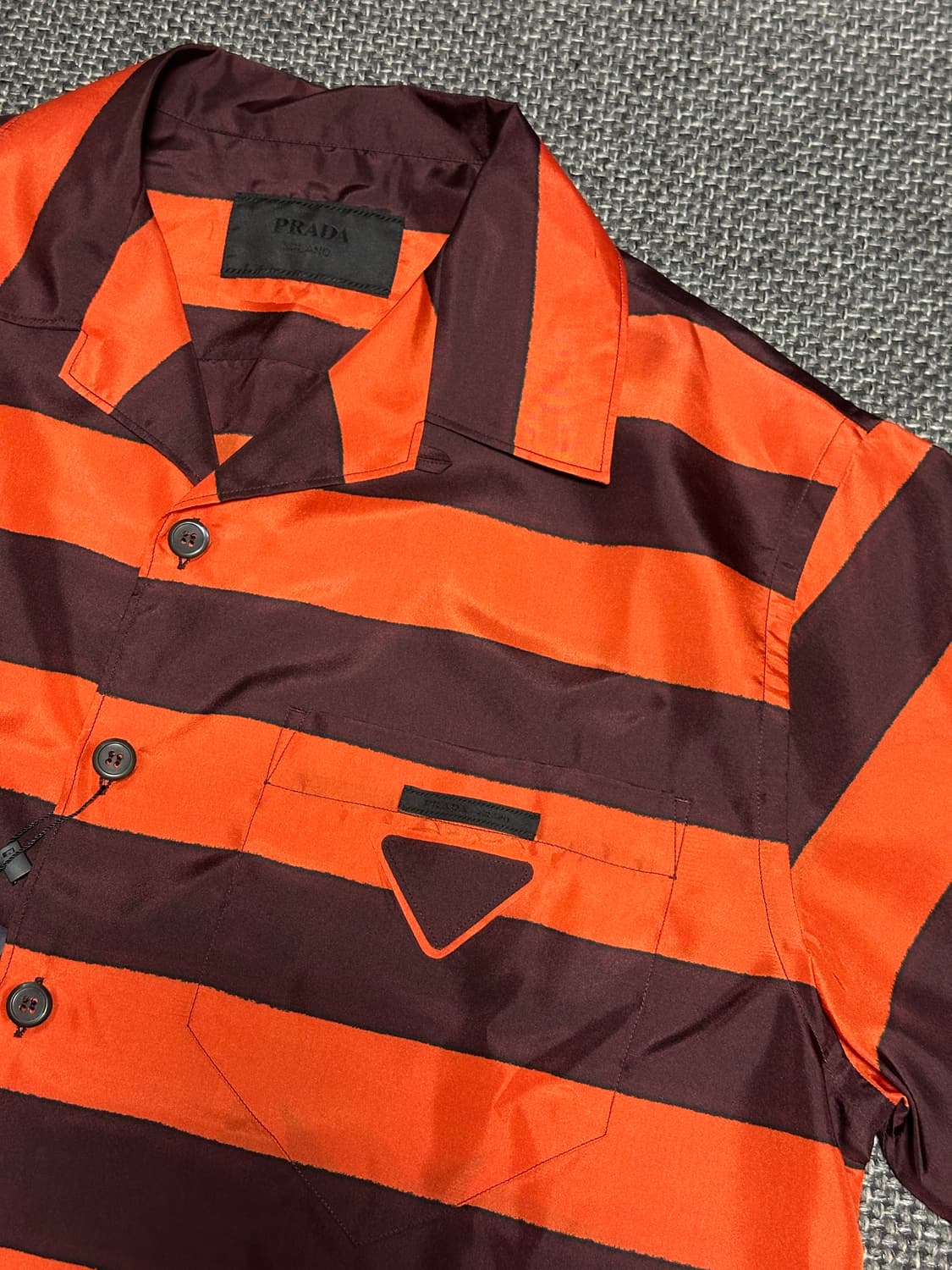 프라다 스트라이프 반팔 셔츠 상품이미지5