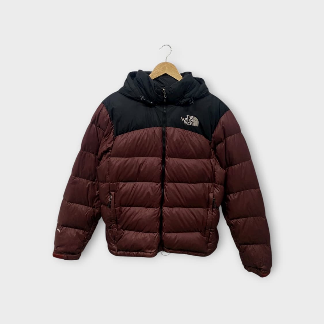 노스페이스 700 브라운배색 눕시 구스패딩-  상품이미지1