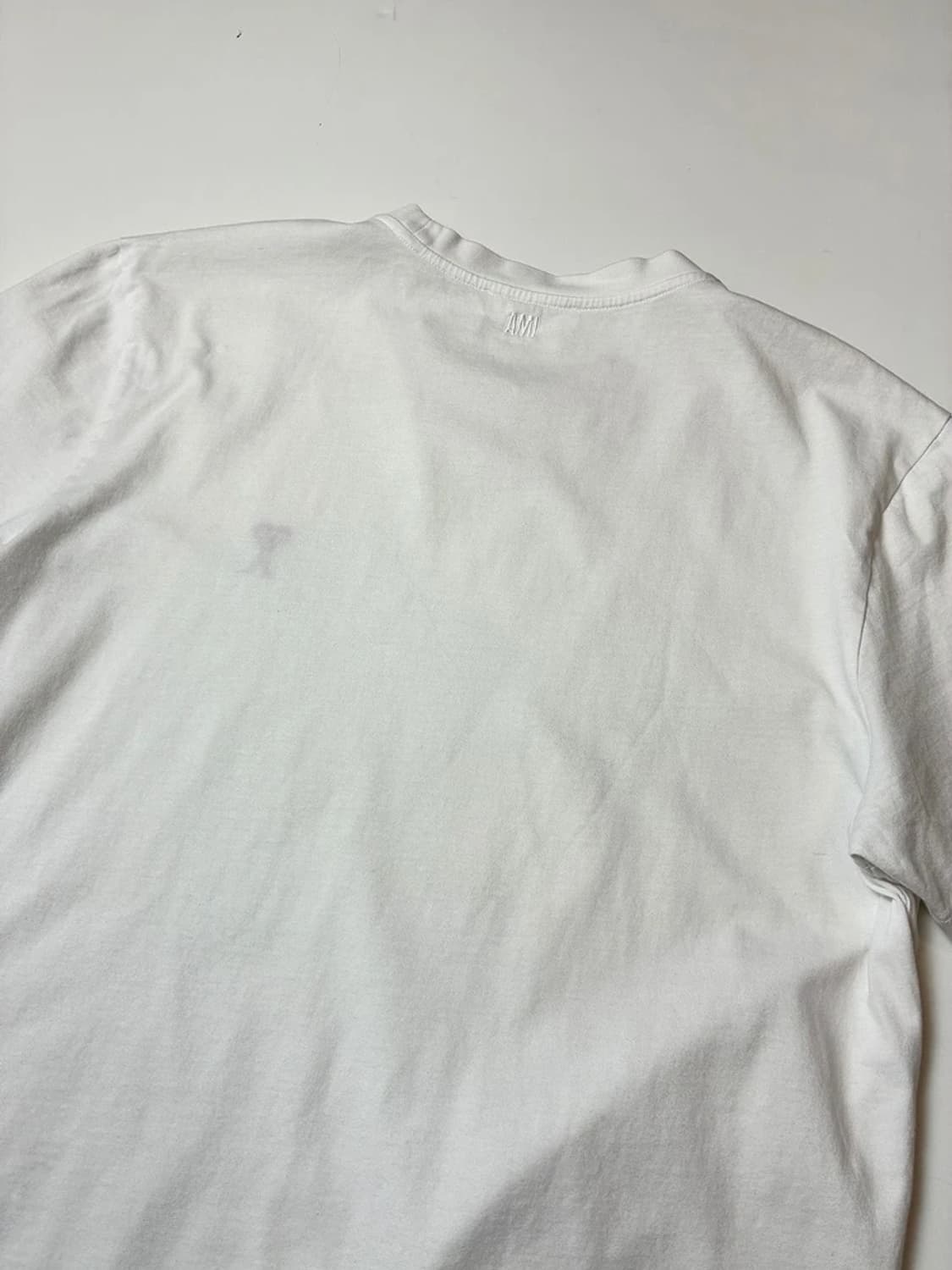 아미 AMI 스몰 하트 로고 코튼 반팔 티셔츠 PN9695 상품이미지5