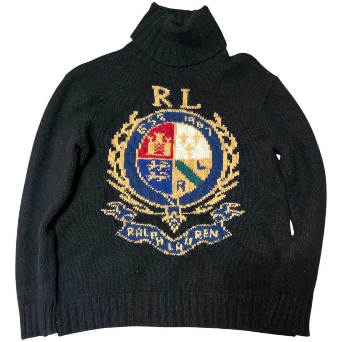 폴로 랄프로렌 빅 로고 터틀넥 목폴라 울 니트  상품이미지1