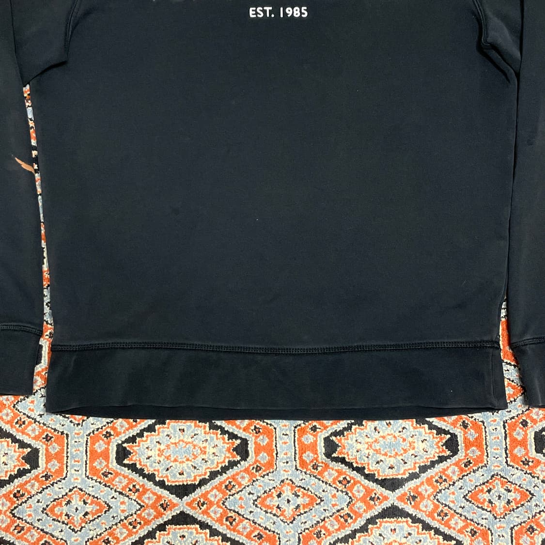 타미힐피거 스펠로고 블랙 기모 맨투맨 남성XL 상품이미지3