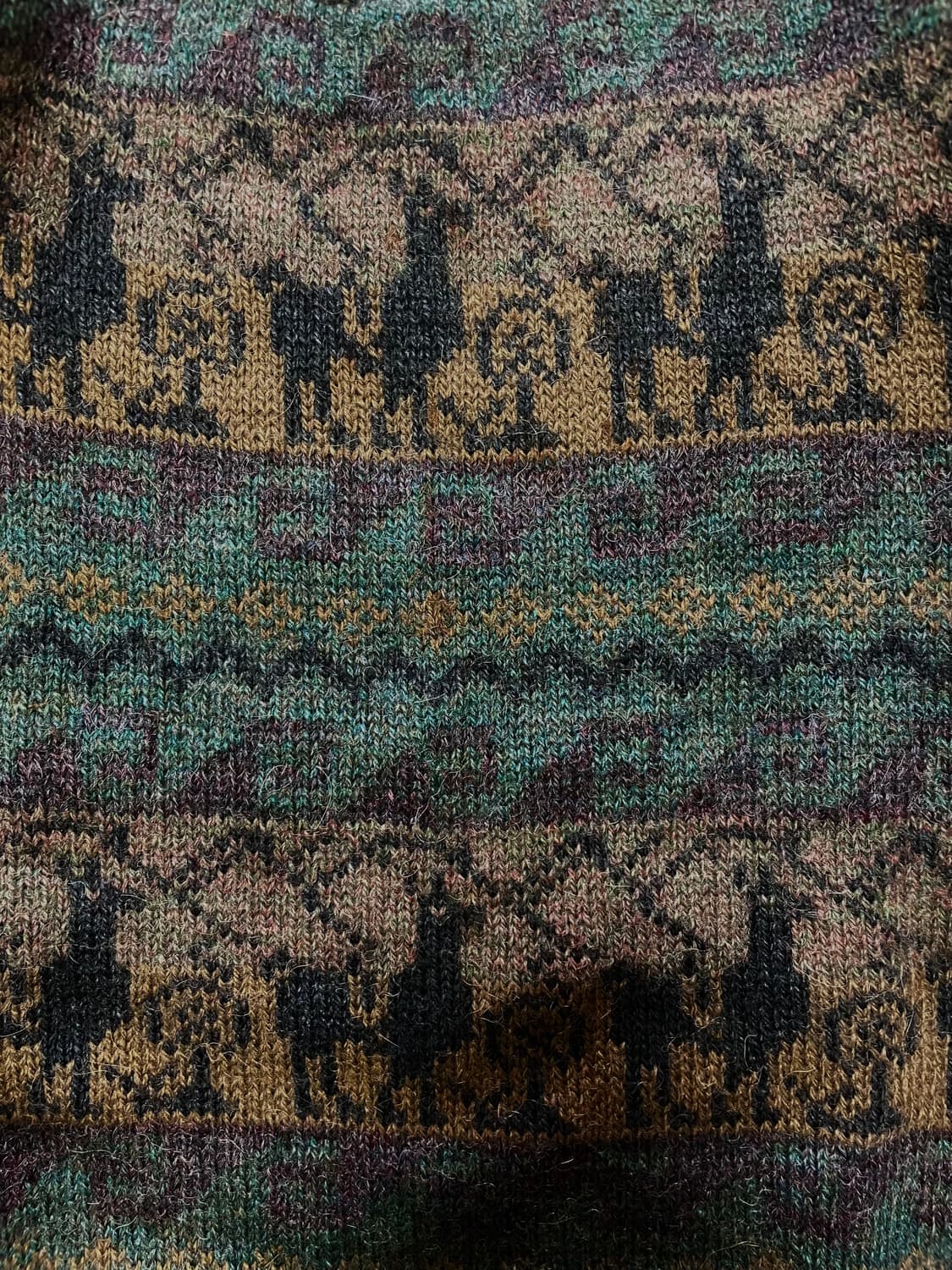 국내 유일 Made 페루 - 알파카 빈티지 패턴 니트 스웨터 상품이미지2